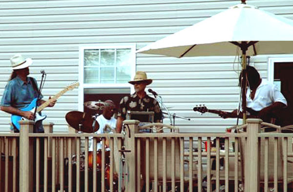 Don, Kenny, Craig and Greg at a house party